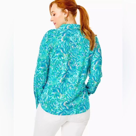 SOLIA CHILLYLILLY UPF 50+, FAUNA GREEN X RESORT WHITE BUTTERFLY PATTERN